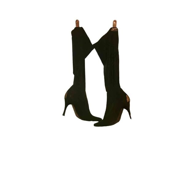 Donald J Pilner - Suede heeled Calf Boots - 8.5 - Picture 1 of 6